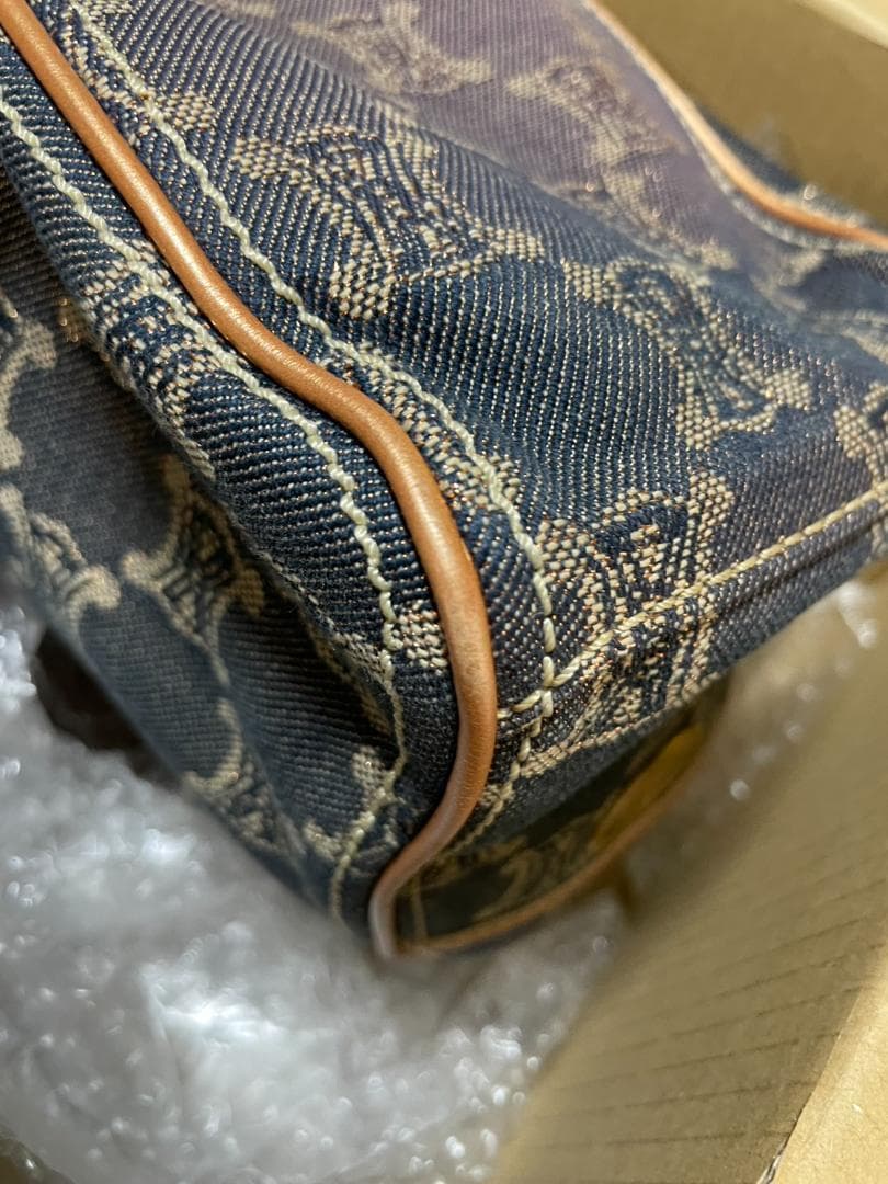 s*i様 CELINE セリーヌ パリ マカダム ブギーバッグ デニム ハンドバ