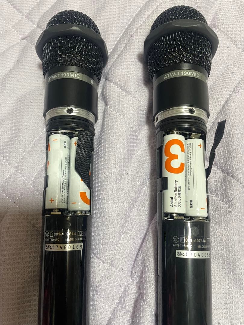 ぜ*層様 ATW-T190MIC マイクのみ 2本セット通電確認済み 動作未確認