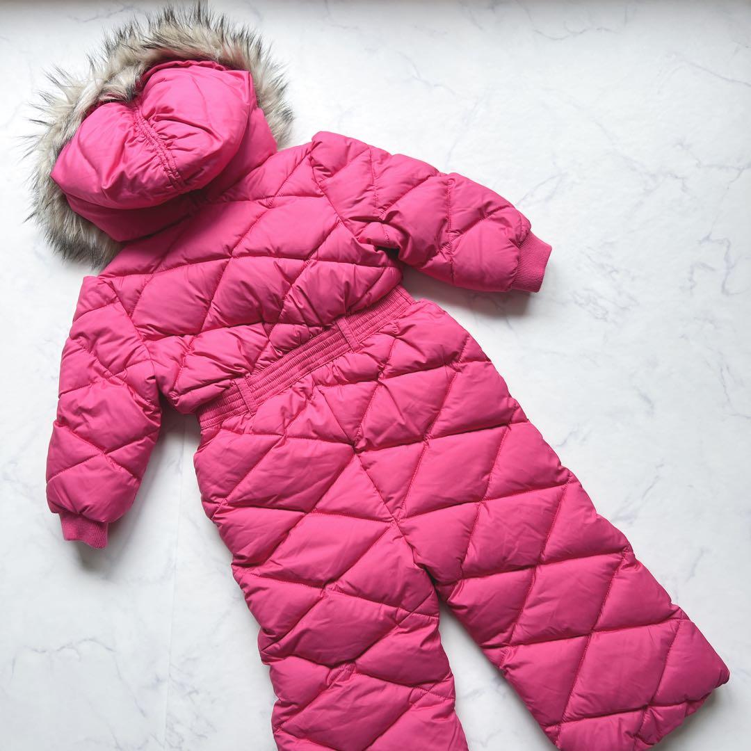 【新品】ラルフローレン ダウン ジャンプスーツ 24M 90㎝　アウター　ピンク