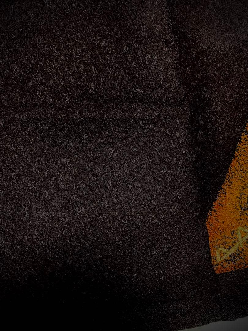 振袖フルセット　手描き友禅　成人式振袖　振袖　裄丈68 コシノブランド　焦茶色