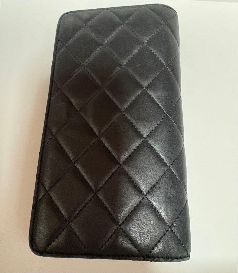 CHANELシャネル マトラッセ ラムスキン 手帳カバー