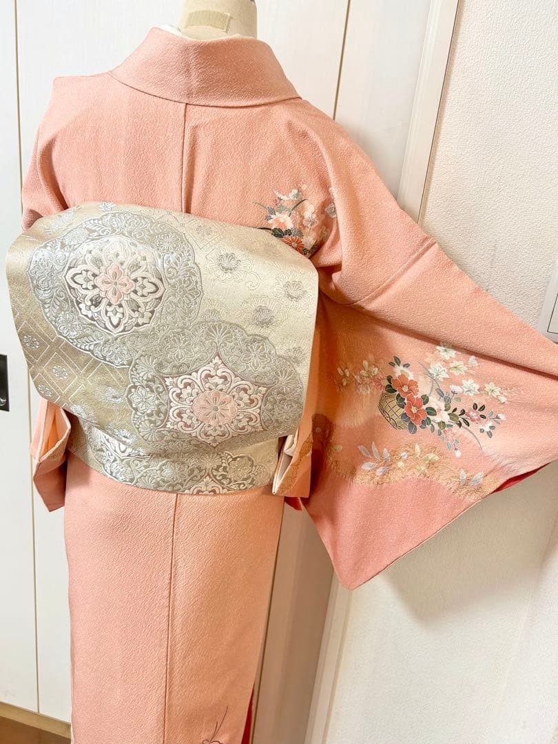 美品　絞り　正絹訪問着　フルセット4点　入学式　七五三　お宮参り　結婚式