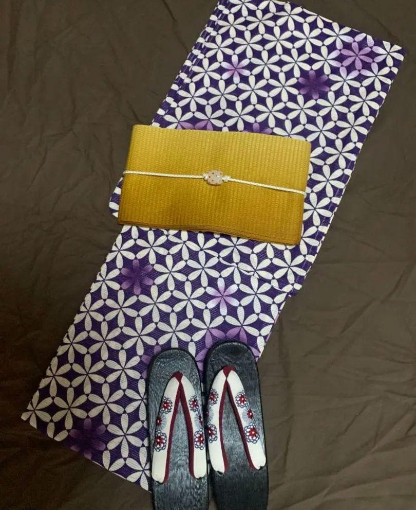 ◆最高級【綿絽浴衣】古典雪繋ぎの涼し水紫藤ゆかた◆着物としても着用可◆新品未使用