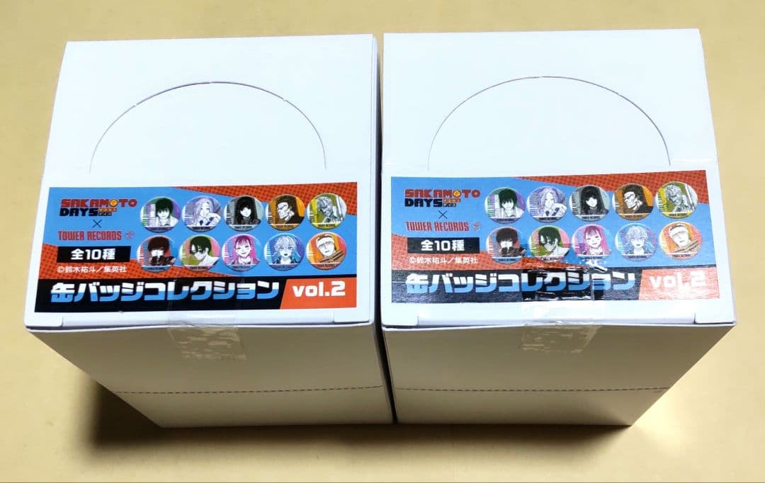 サカデイ 缶バッジコレクション vol.2 BOX タワレコ　2BOX