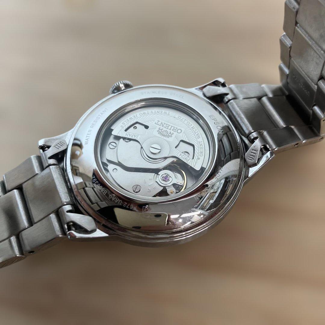 ORIENT オリエント バンビーノ 自動巻き 腕時計 黒盤 F672-UAA0