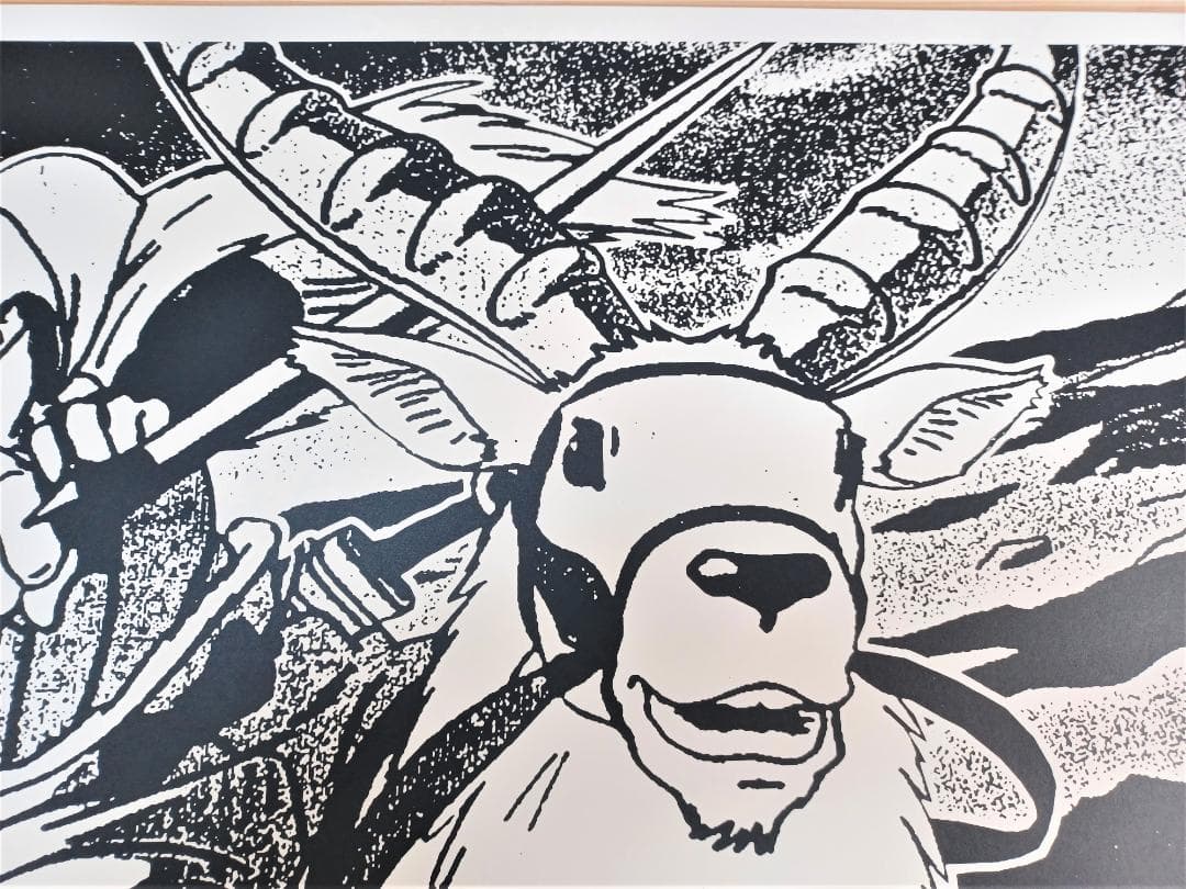 もののけ姫 サン・アシタカ　60枚限定スタジオジブリシルクスクリーンプリント