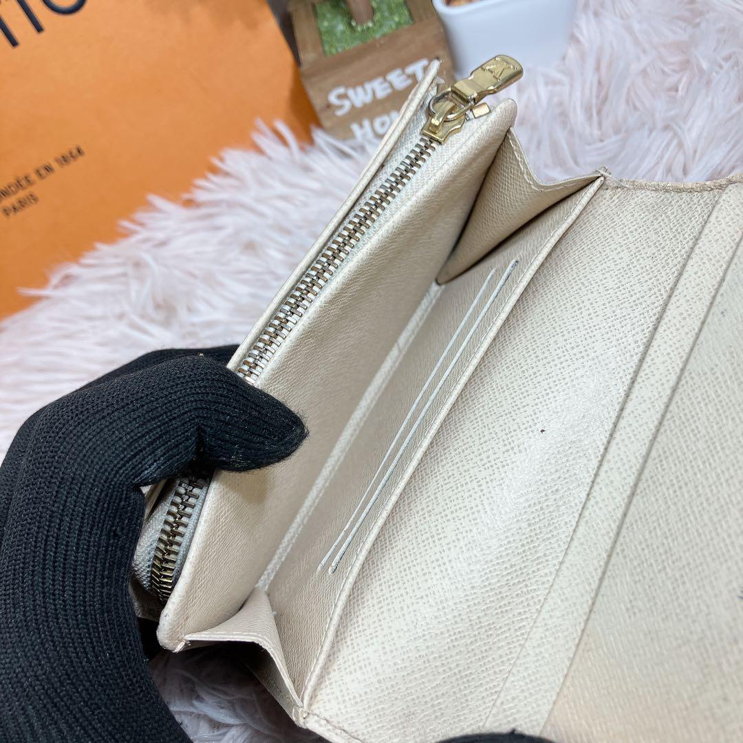 ルイヴィトン 現行 ダミエ アズール ポルトフォイユ トレゾール コンパクト