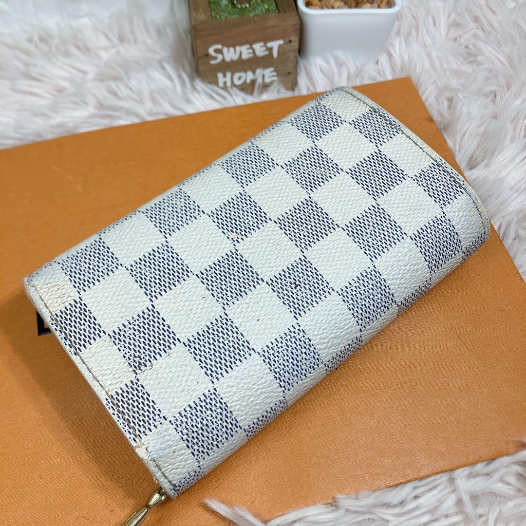 ルイヴィトン 現行 ダミエ アズール ポルトフォイユ トレゾール コンパクト