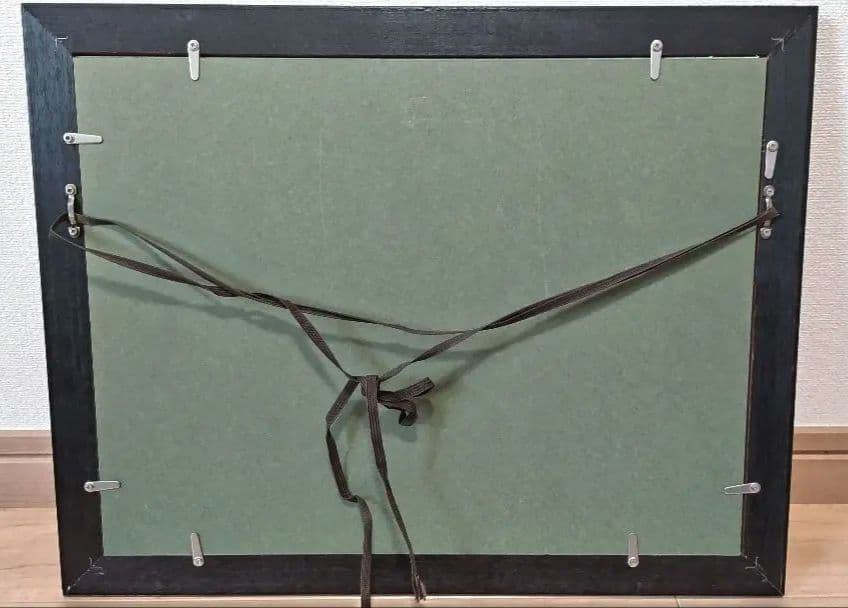 木版画　大西靖子　つくし