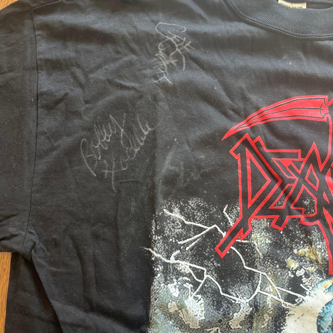 【レア】Death 「Symbolic」 Tシャツ　メンバー　サイン入　Lサイズ