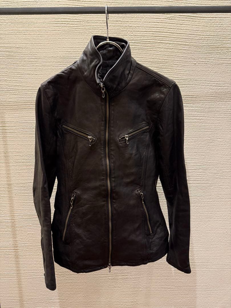 ジャケット・アウター 00s archive fuga leather biker jacket