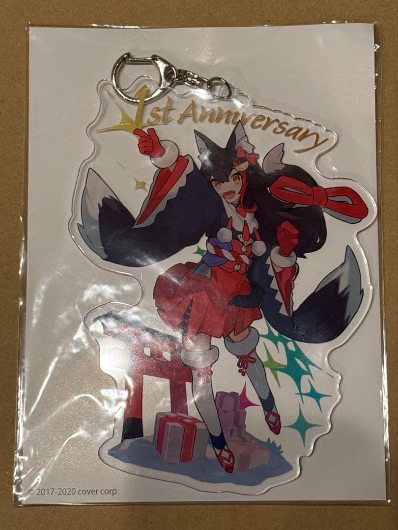 大神ミオ 活動1周年記念直筆サイン入りアクリルパネル、アートブック、キーホルダー