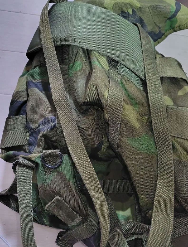 70年代 U.S 迷彩バックパック 実物 米放出品