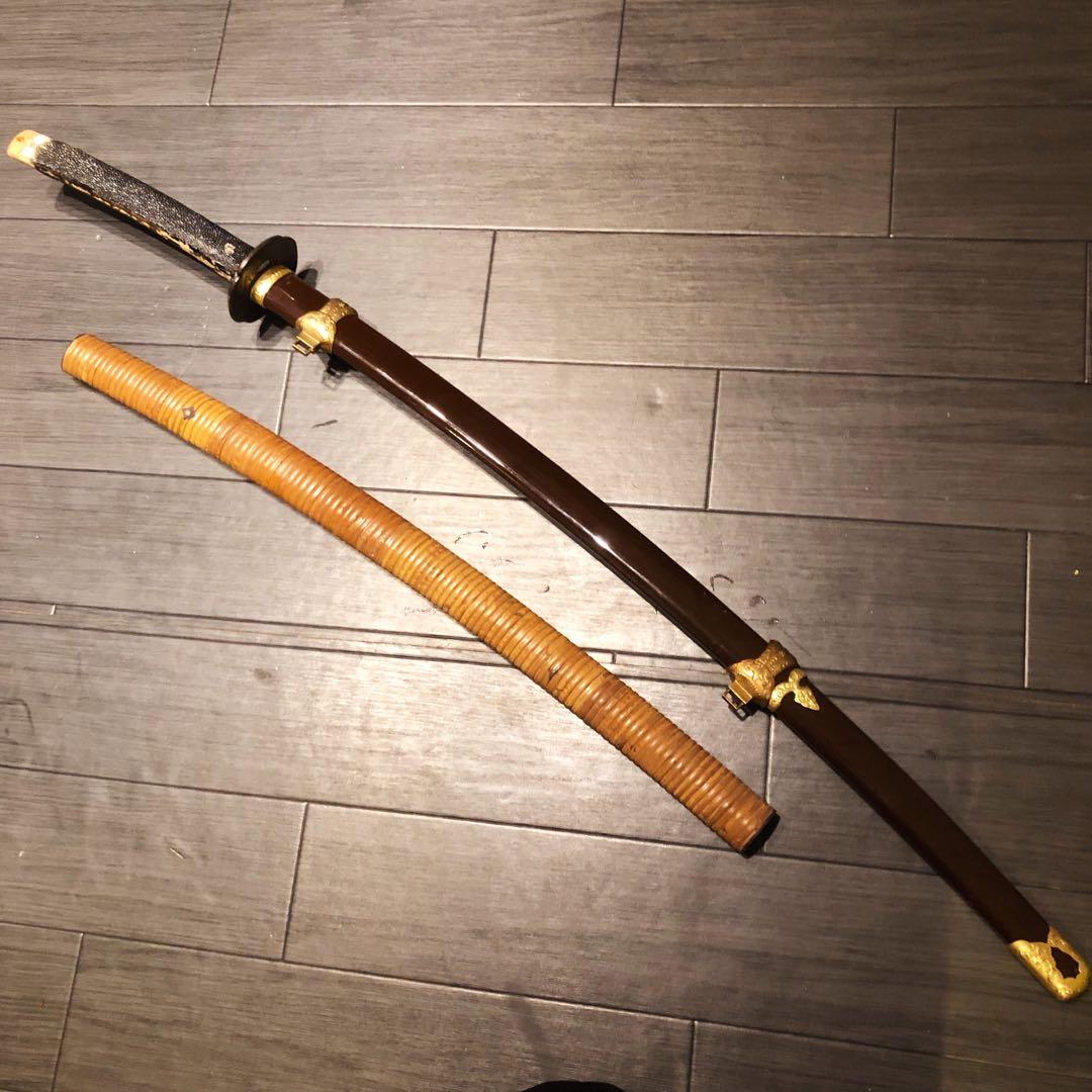 模造刀　2本セット　太刀　脇差　骨董品　ジャンクあり　藤牧　白鞘