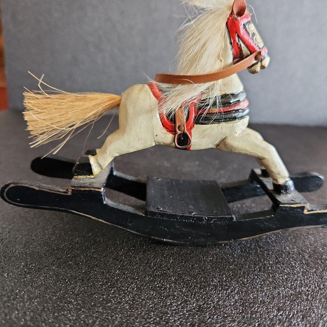 アンティーク 木製 ロッキングホース