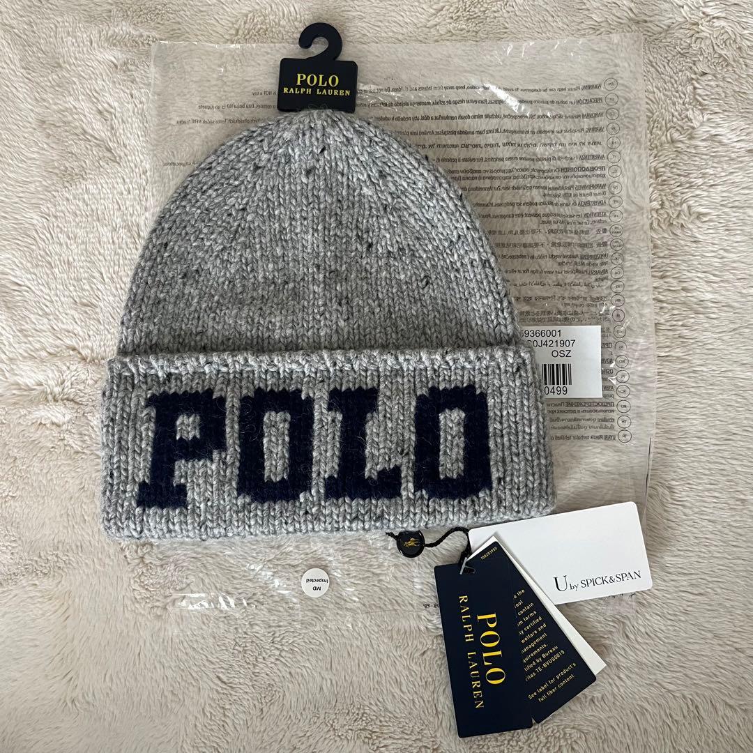 ラルフローレン ニット帽 グレー ベイクルーズジャーナルスタンダードスピック
