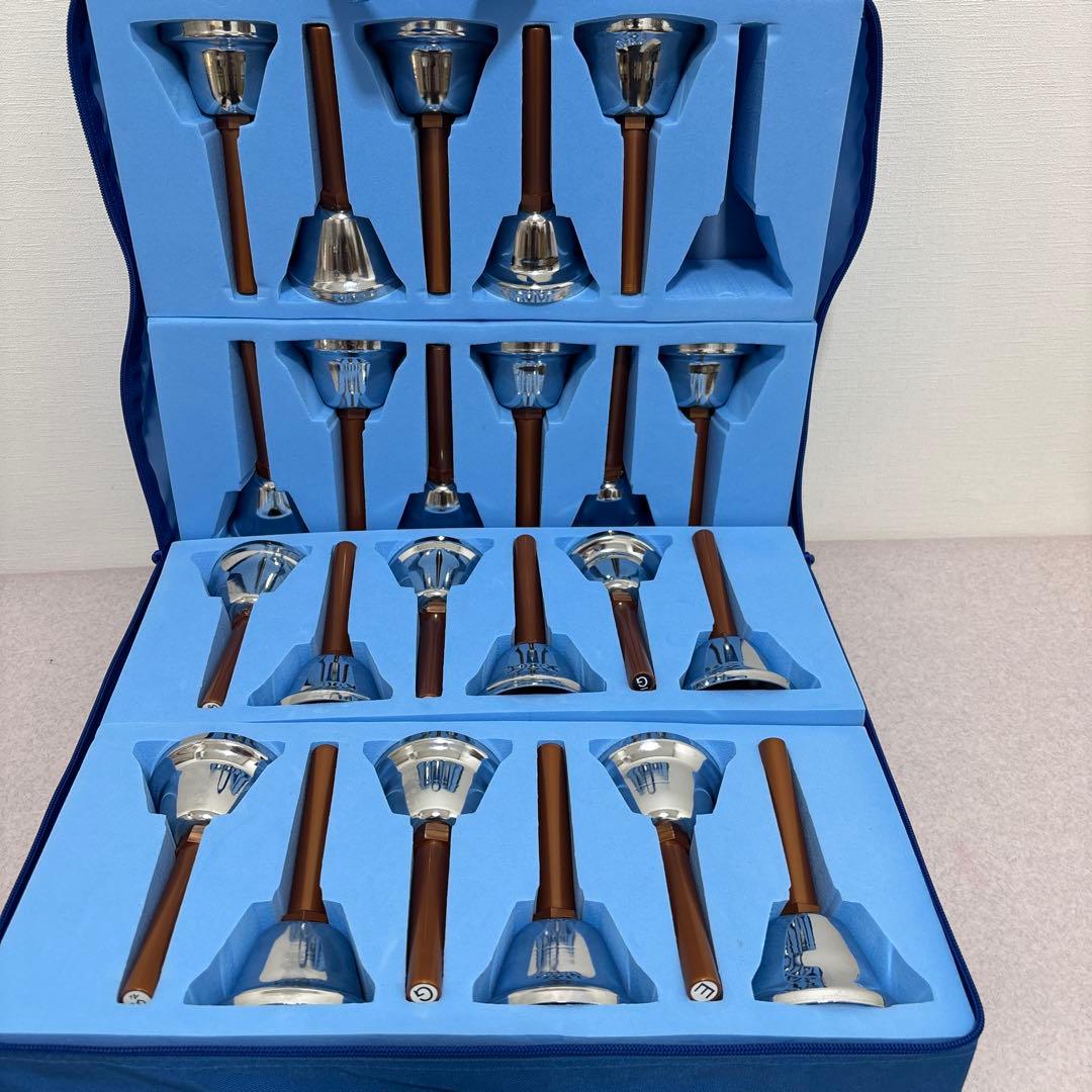 ■【極美品】全音 ミュージック ゼンオン ハンドベル 23音 ケース付