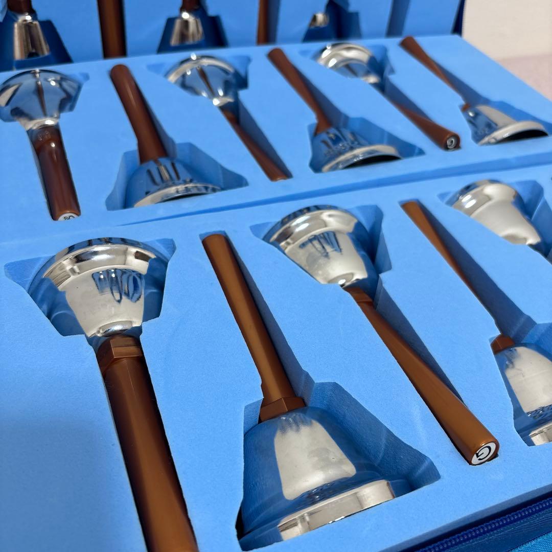 ■【極美品】全音 ミュージック ゼンオン ハンドベル 23音 ケース付