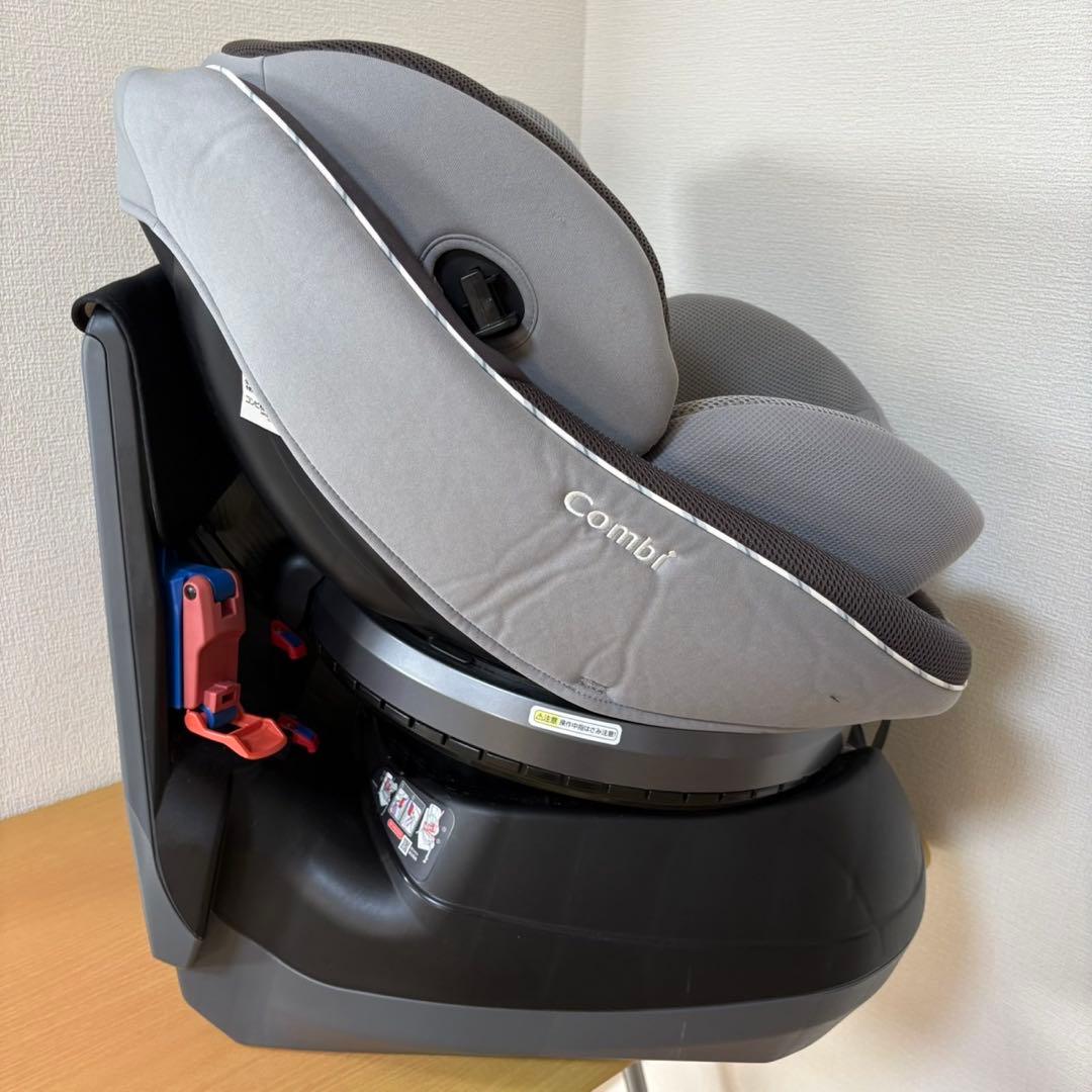 コンビ クルムーヴスマート エッグショックJN-550グレー シートベルト固定