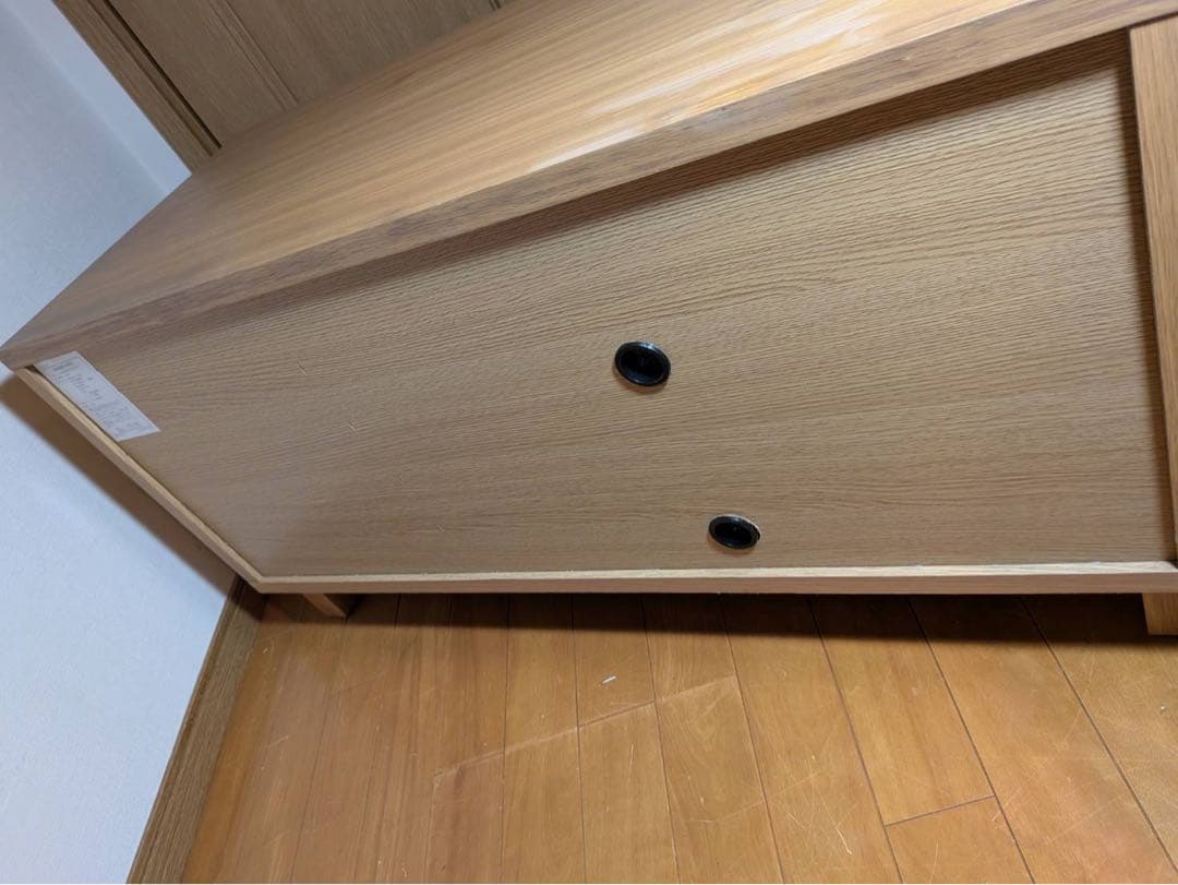 ■送料込■無印良品 木製テレビボード オーク材 収納棚 TV台木製家具 廃盤