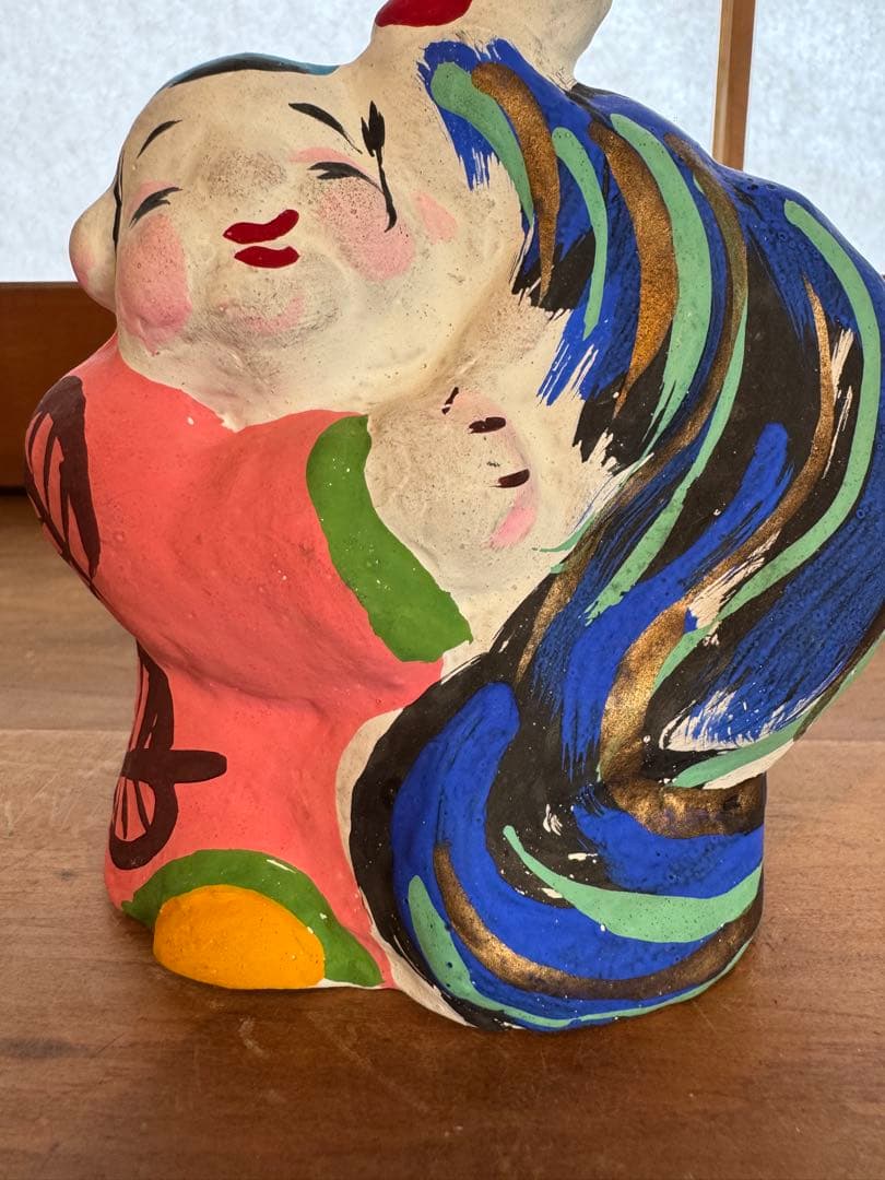 廃絶 香泉人形 『鶏抱き童子』郷土玩具 民藝 伝統文化 芸術 高知 滋賀