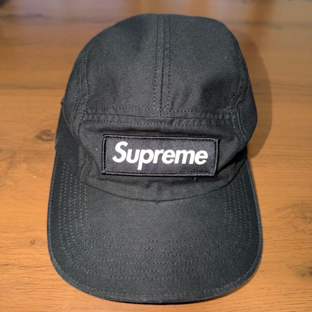 supreme キャップ ブラック