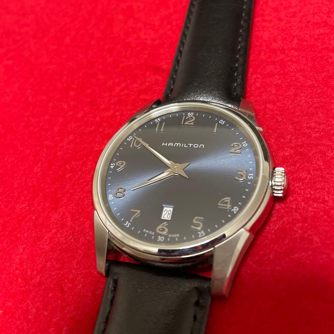 Hamilton ジャズマスター シンライン クォーツ 時計 ブルー ハミルトン