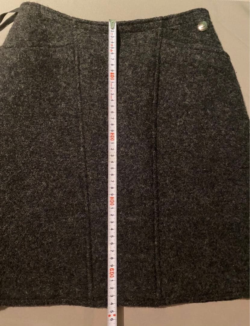 高級 CHANEL シャネル ヴィンテージ ウール スカート97A フランス製