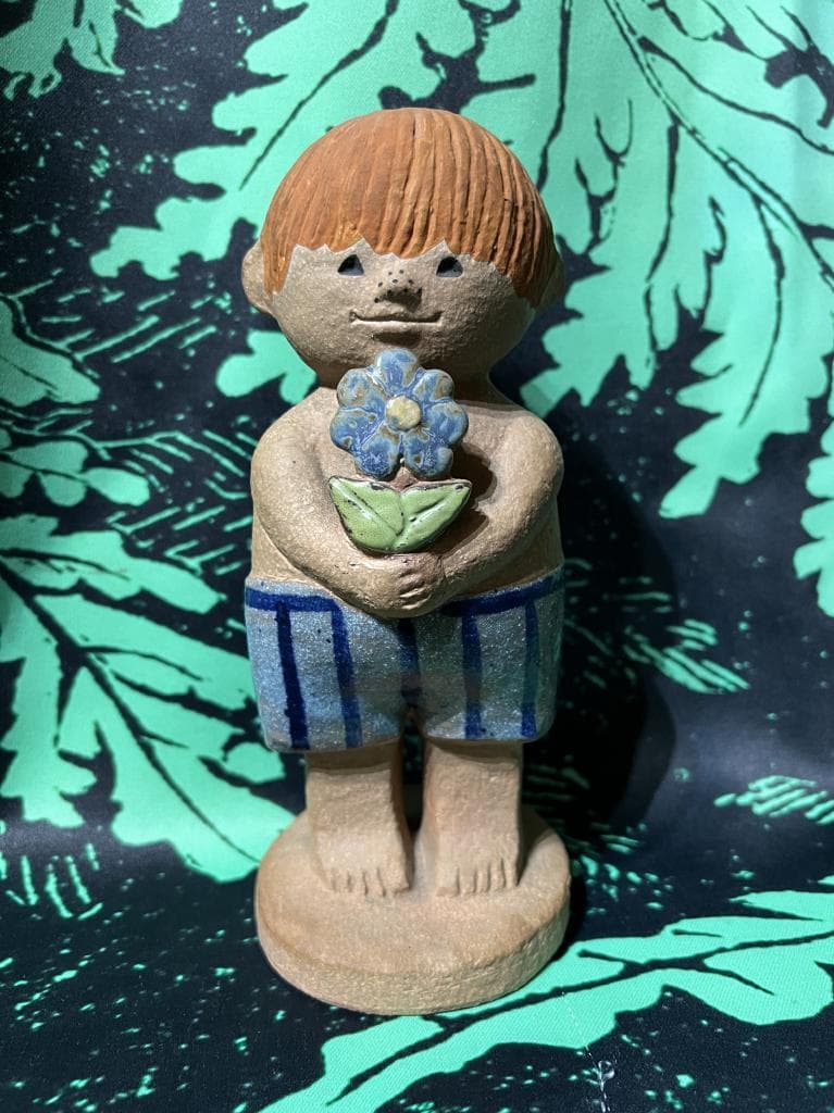 リサラーソン アダム 思春期 サイン付き グスタフスベリ Lisa Larson