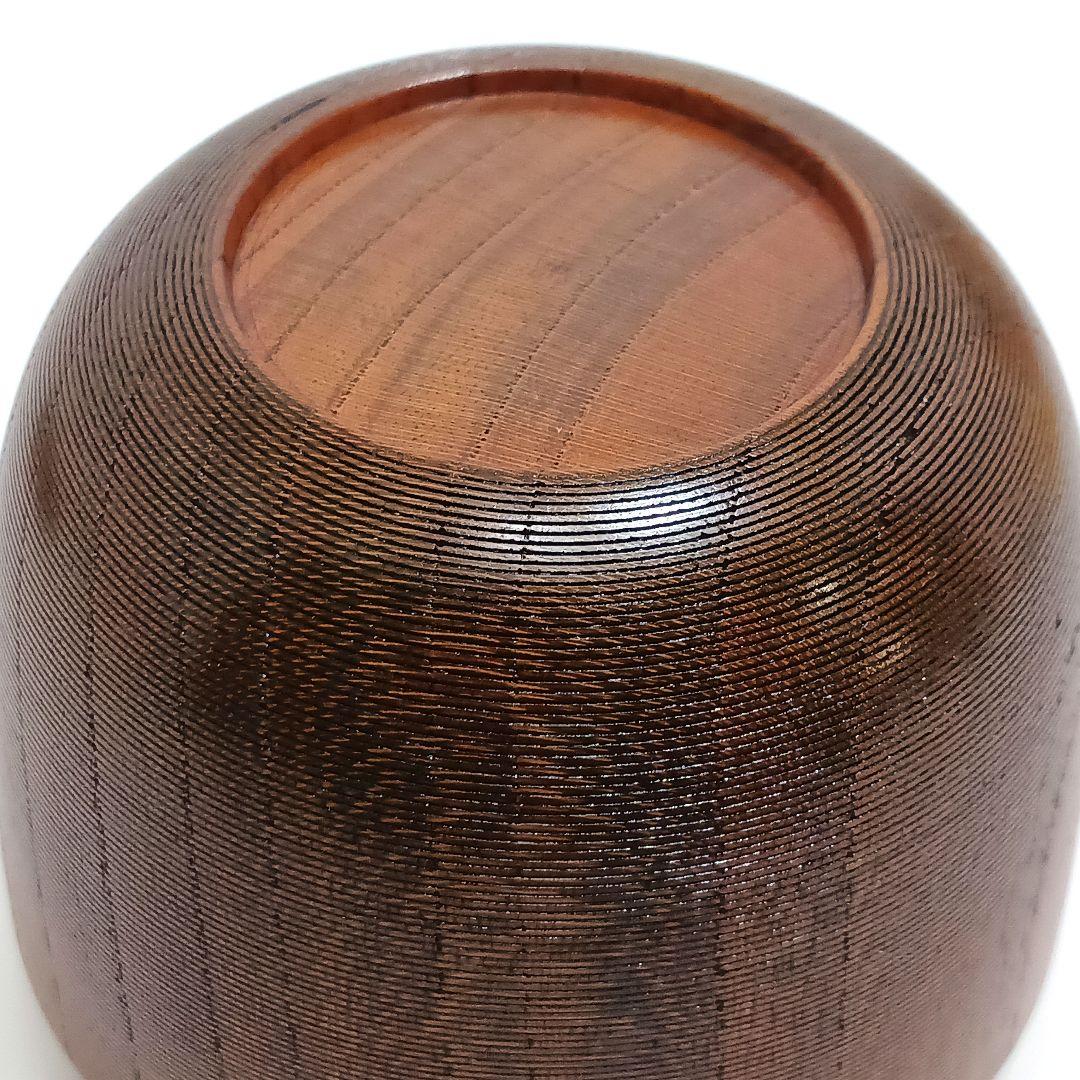 Y3115-9 茶道具 岡本漆園 桜紅葉絵 金蒔絵 棗 共箱　YY