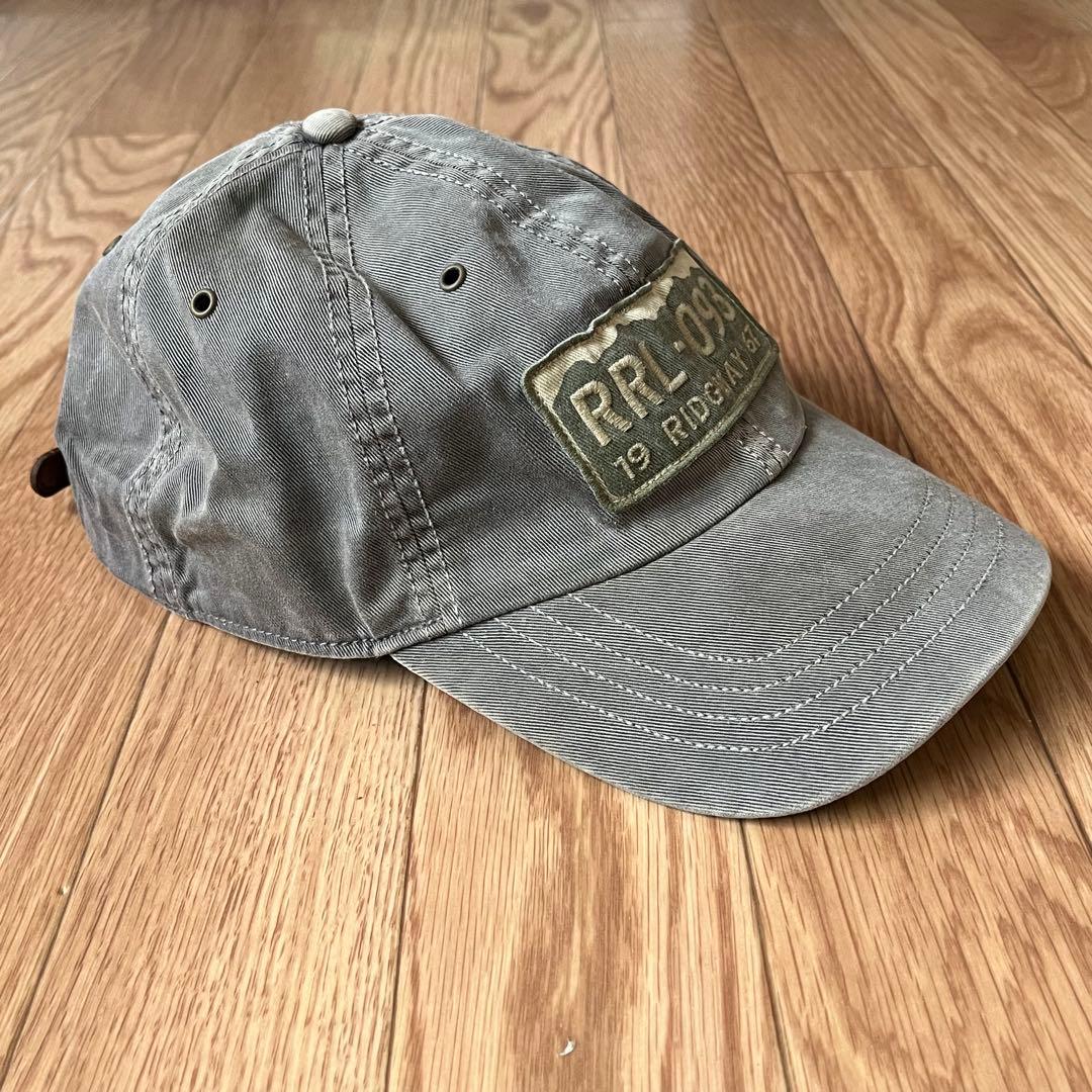 RRL レザーストラップ コットンキャップ