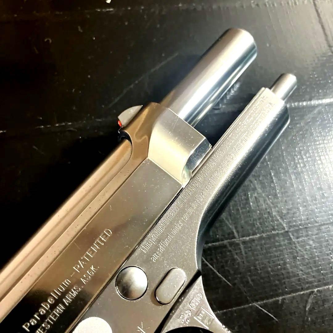 WAベレッタM92FSガスガンアイノックスパーフェクトバージョンABS樹脂美品