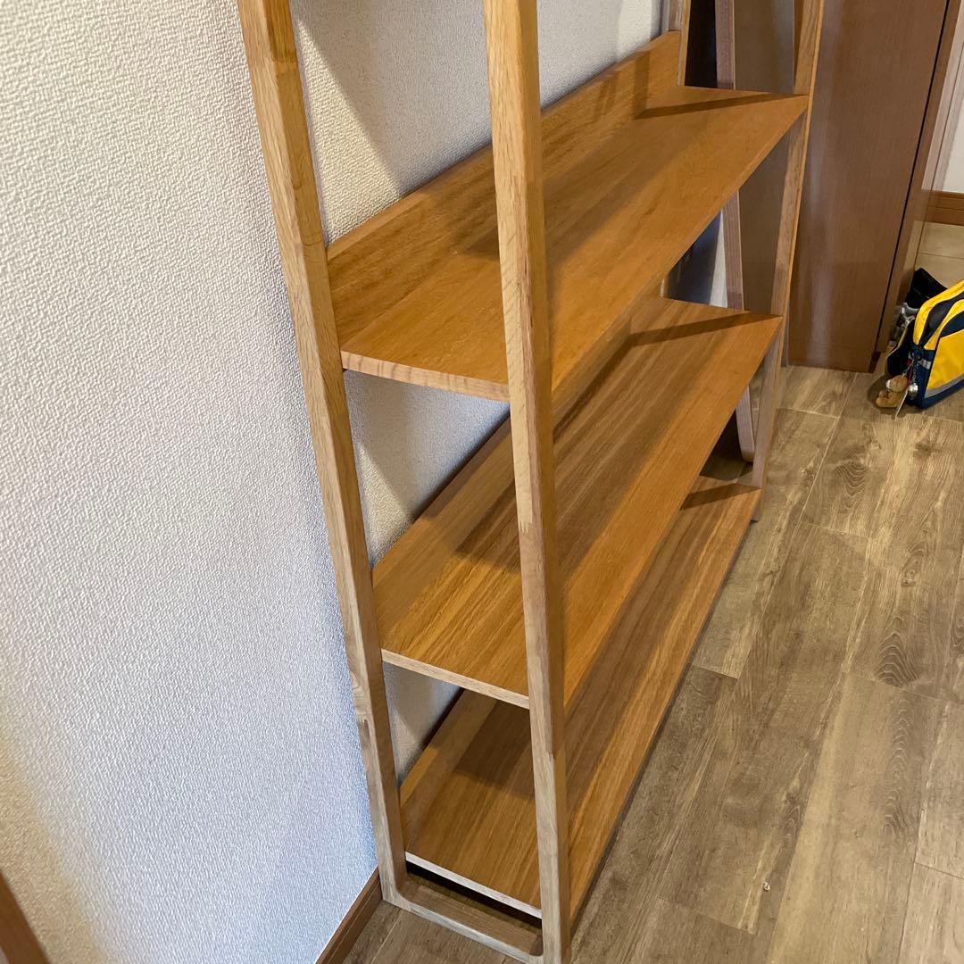 値下げ　木製4段オープンシェルフ