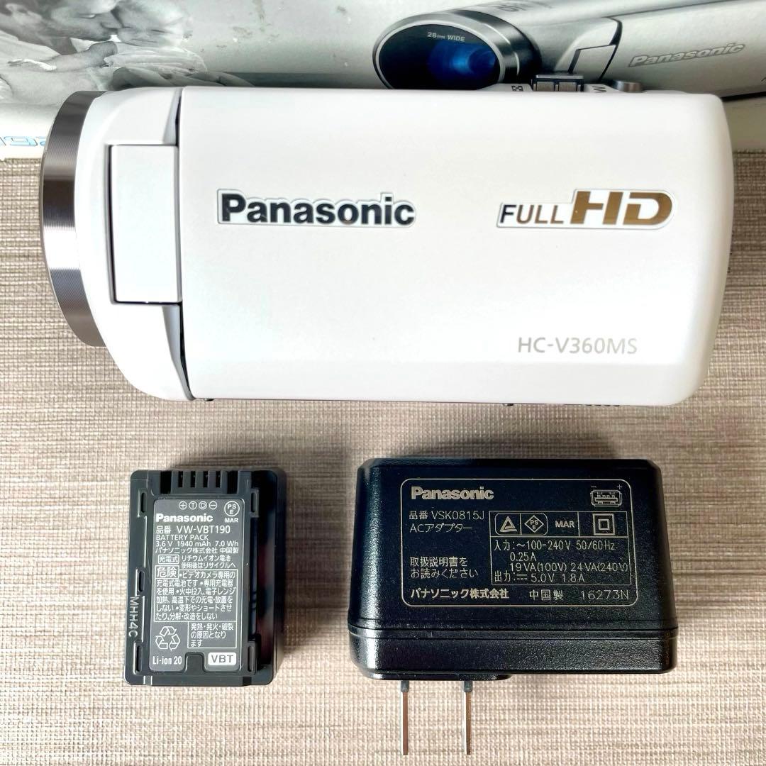 美品✨Panasonic HC-V360MS 16GB HDビデオカメラ 送料込