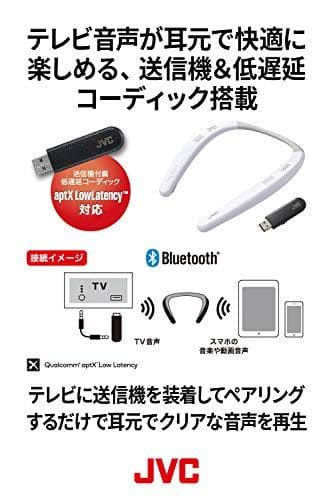【送料無料新品】JVC SP-A7WT-W ネックスピーカー ワイヤレス