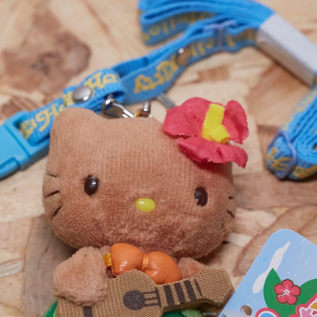 ハワイ限定　日焼けキティ　ぬいぐるみ　ネックストラップ　リングノート　セット