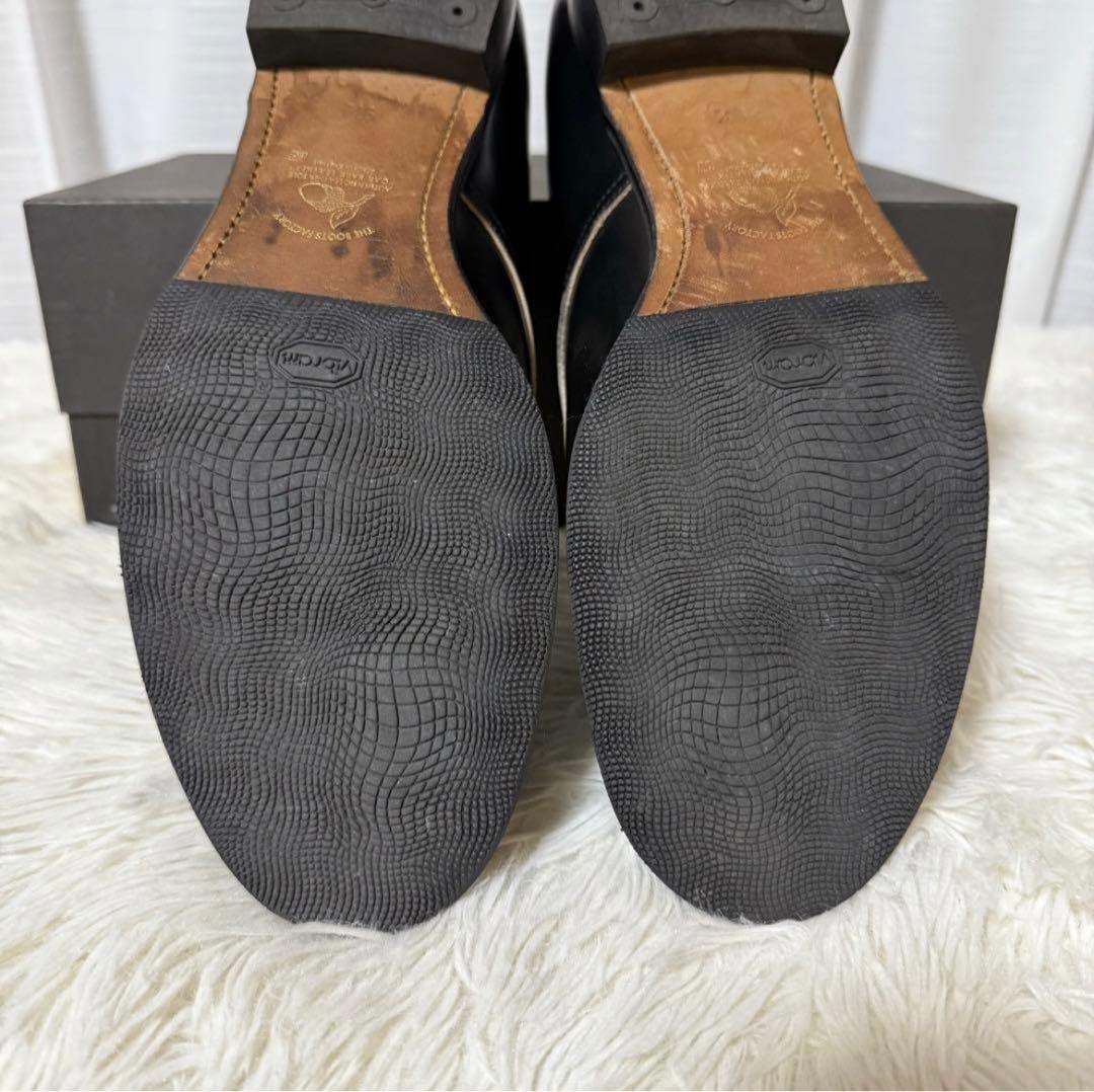 ローリングダブトリオ　マスターピース　ブラック　プレーントゥ サービスシューズ