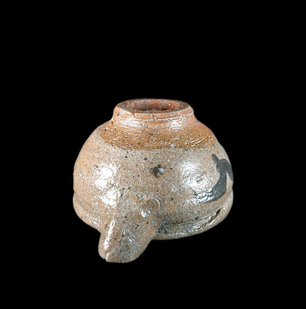 ■唐津焼 丸田宗彦 絵唐津片口ぐい呑 共箱、共布、栞揃い #ぐい呑み #丸田宗彦