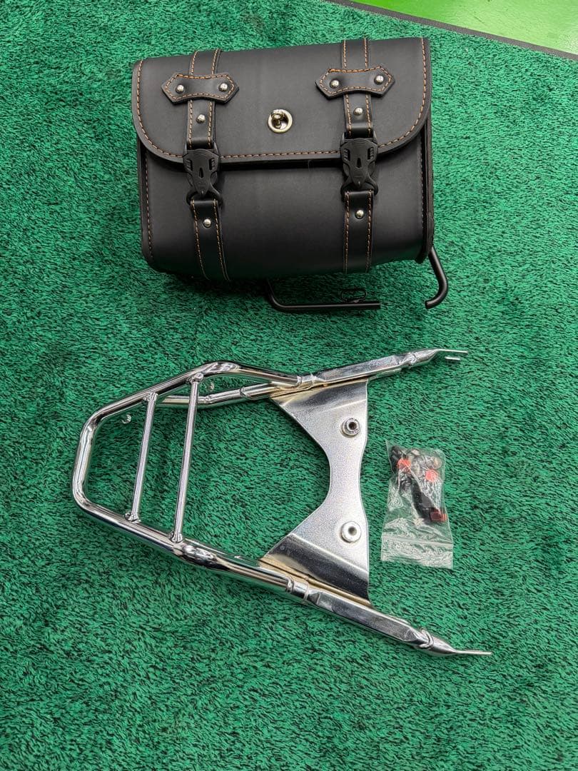 モンキー125ラージリアキャリアクロムメッキ純正サイドバッグキャリア特定セット