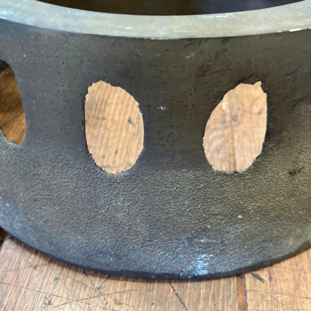 昭和レトロ 古道具 吉原五徳 五徳 真鍮 火鉢 囲炉裏 金属工芸 古民具