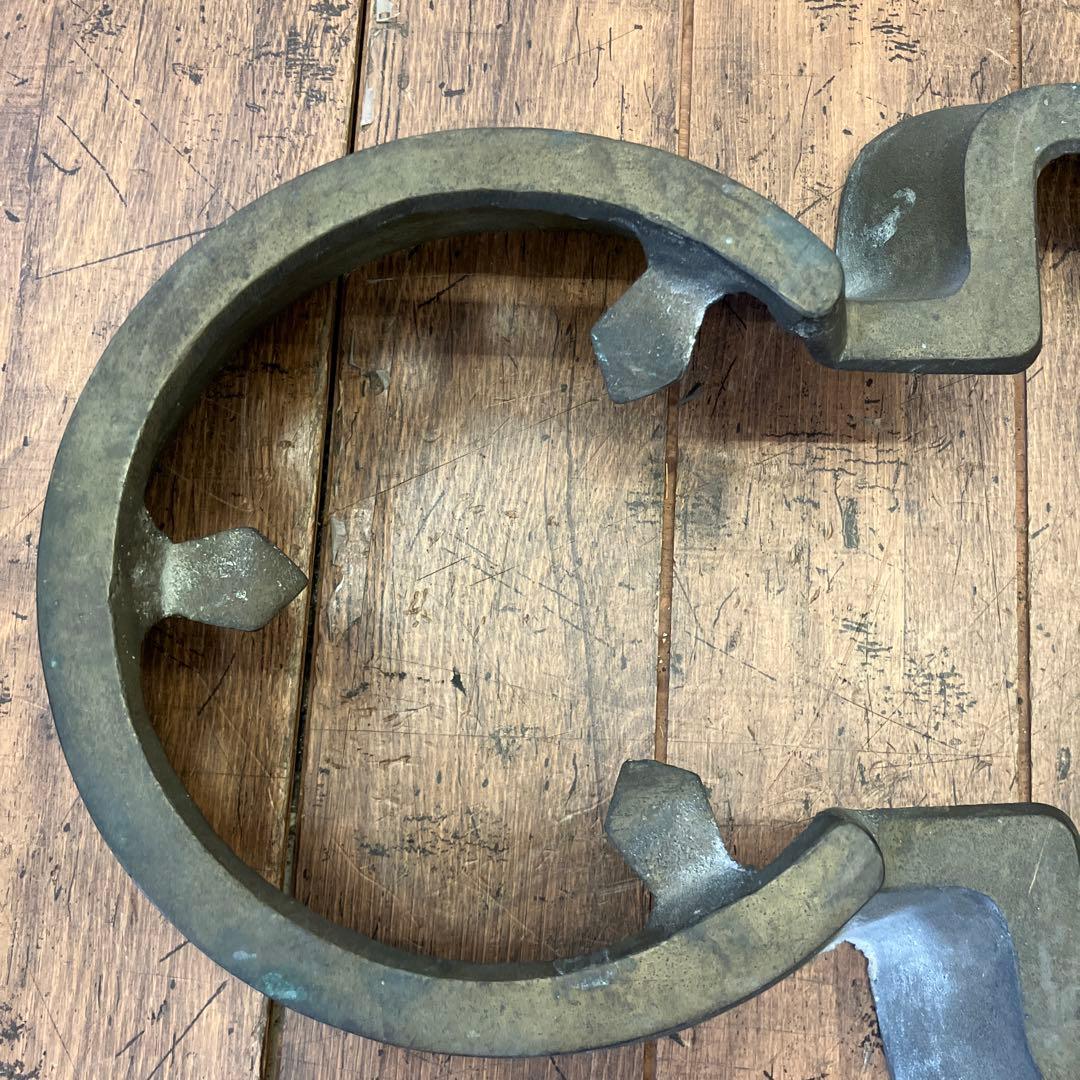 昭和レトロ 古道具 吉原五徳 五徳 真鍮 火鉢 囲炉裏 金属工芸 古民具