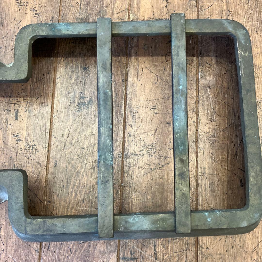 昭和レトロ 古道具 吉原五徳 五徳 真鍮 火鉢 囲炉裏 金属工芸 古民具