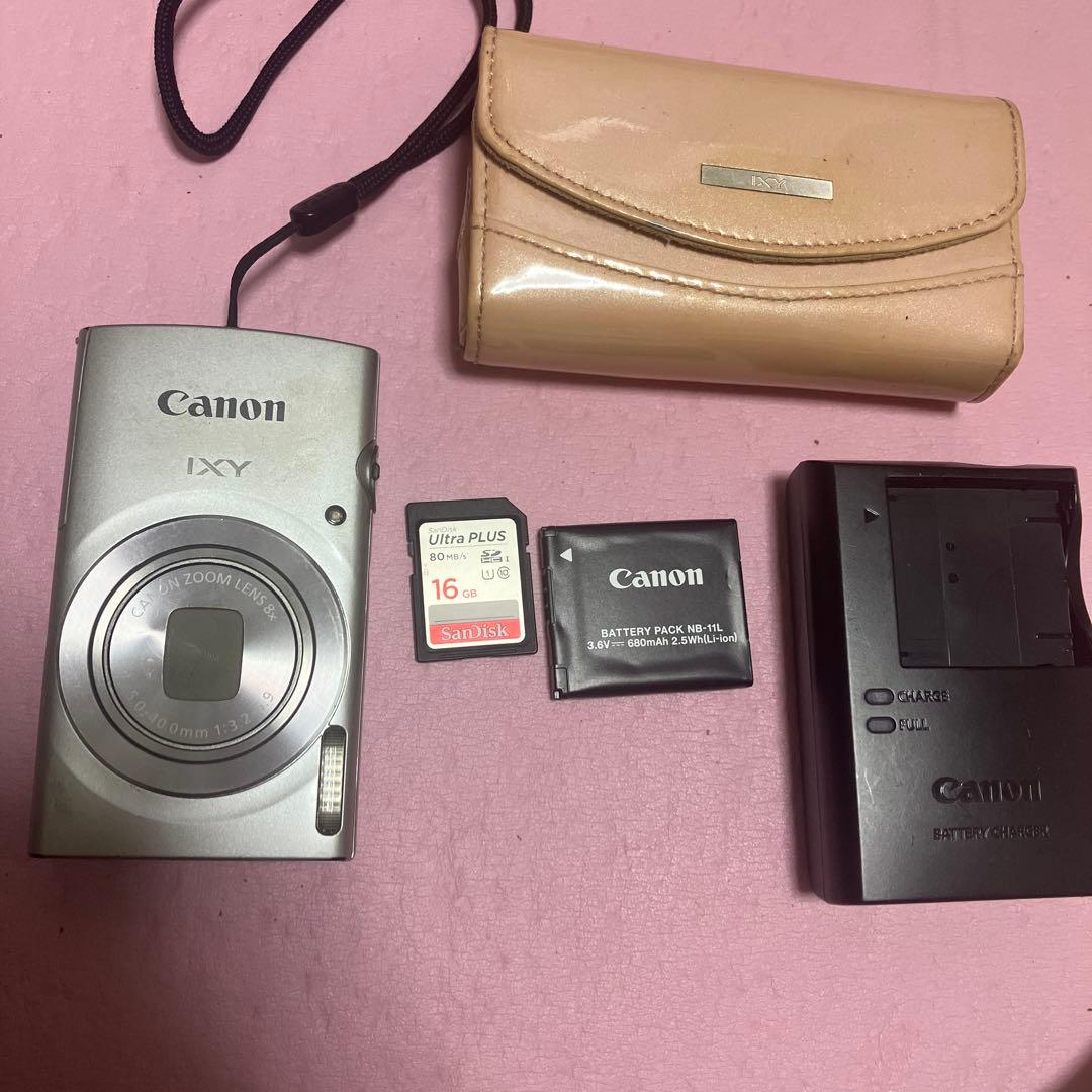 動作確認 Canon キャノン IXY 200 シルバー sdカード付き