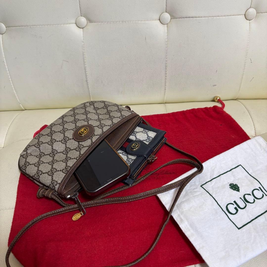 極　美品　付属品あり　GUCCI オールド　グッチ　ミニ　ショルダー　バッグ