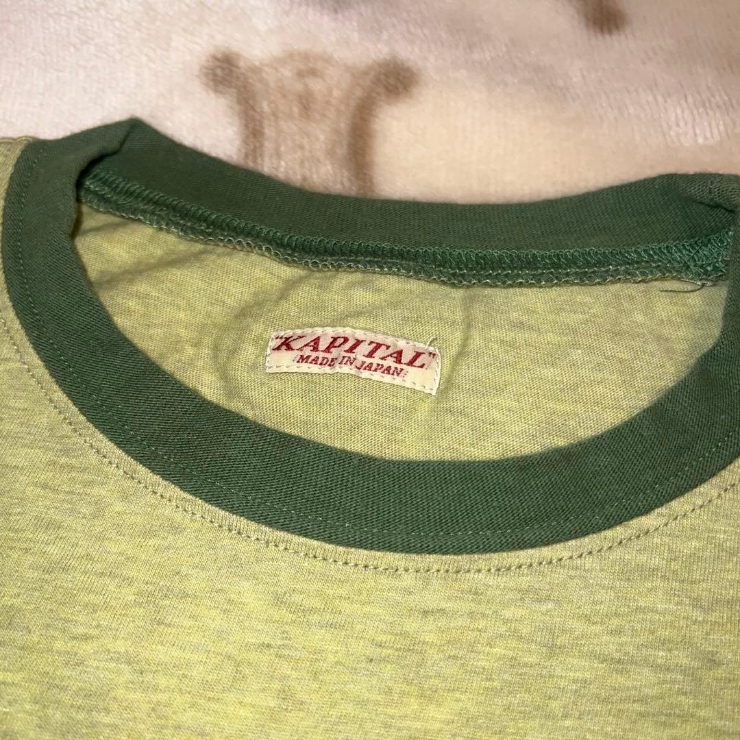 【レア物】Kapital 天竺リンガーTシャツ