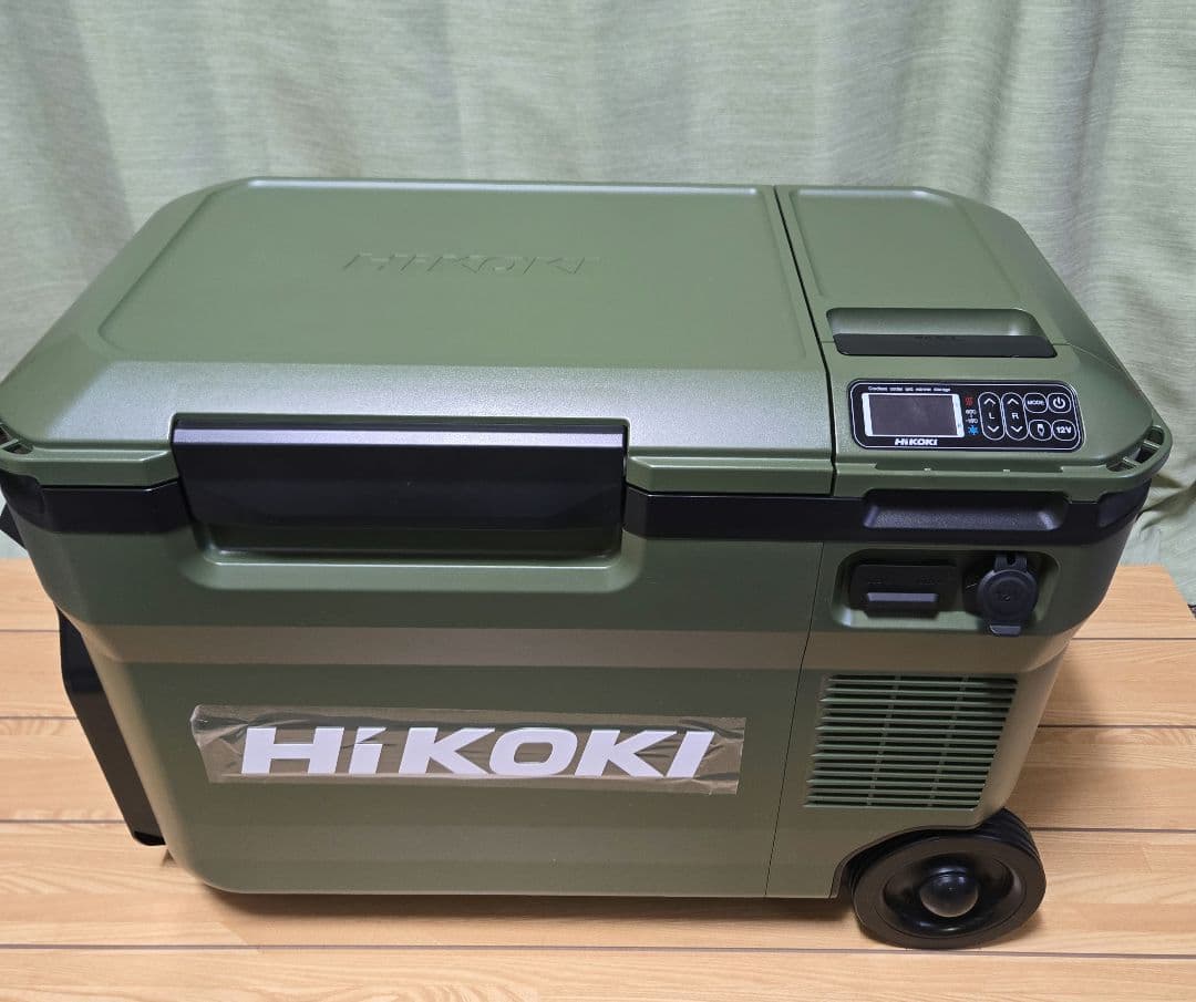 ハイコーキ冷温庫フォレストグリーン25L 蓄電池BSL36B18X4.0Ah付