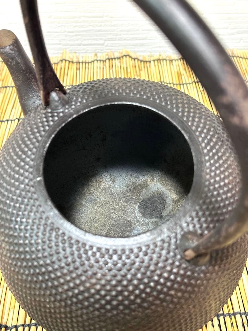 未使用品　南部照光堂名人心斎造　１３型　棗型アラレ　きなこ様　売約済み