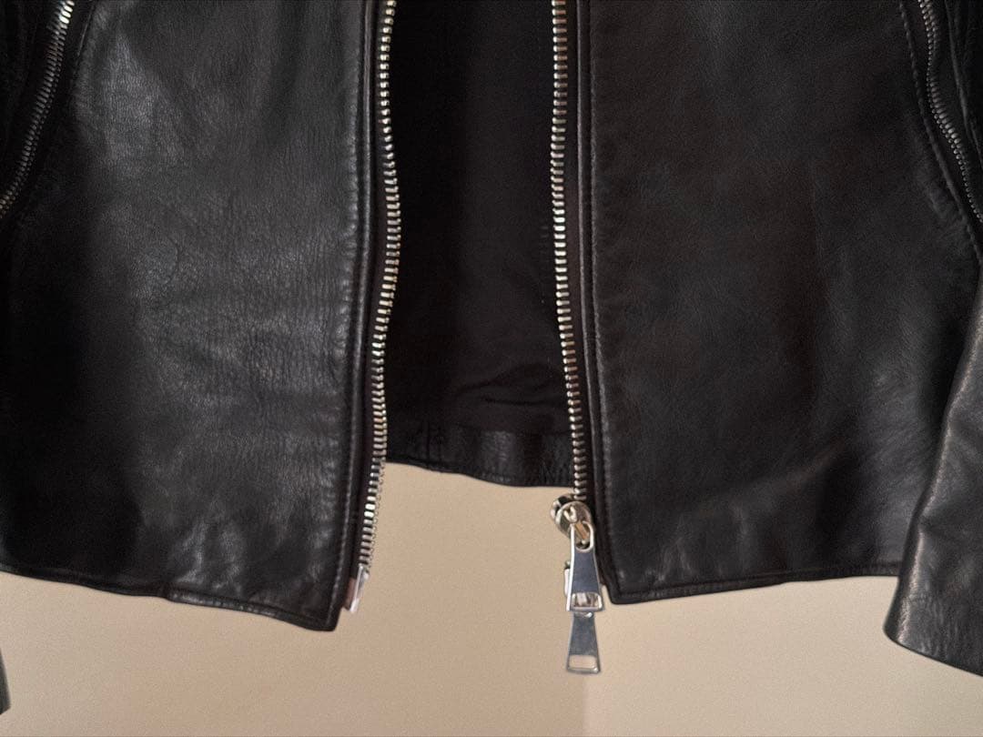 Wjk レザー シングルライダースジャケット