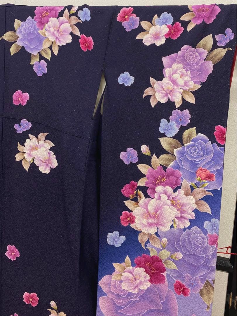 振袖 豪華 銀通し 紋意匠 身丈168cm パールトーン加工済