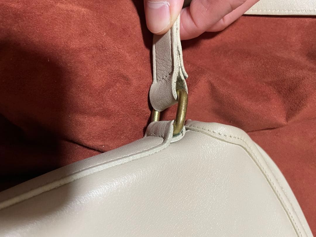 【最最安値】希少品　1990s COACH オフホワイト ショルダーバッグ